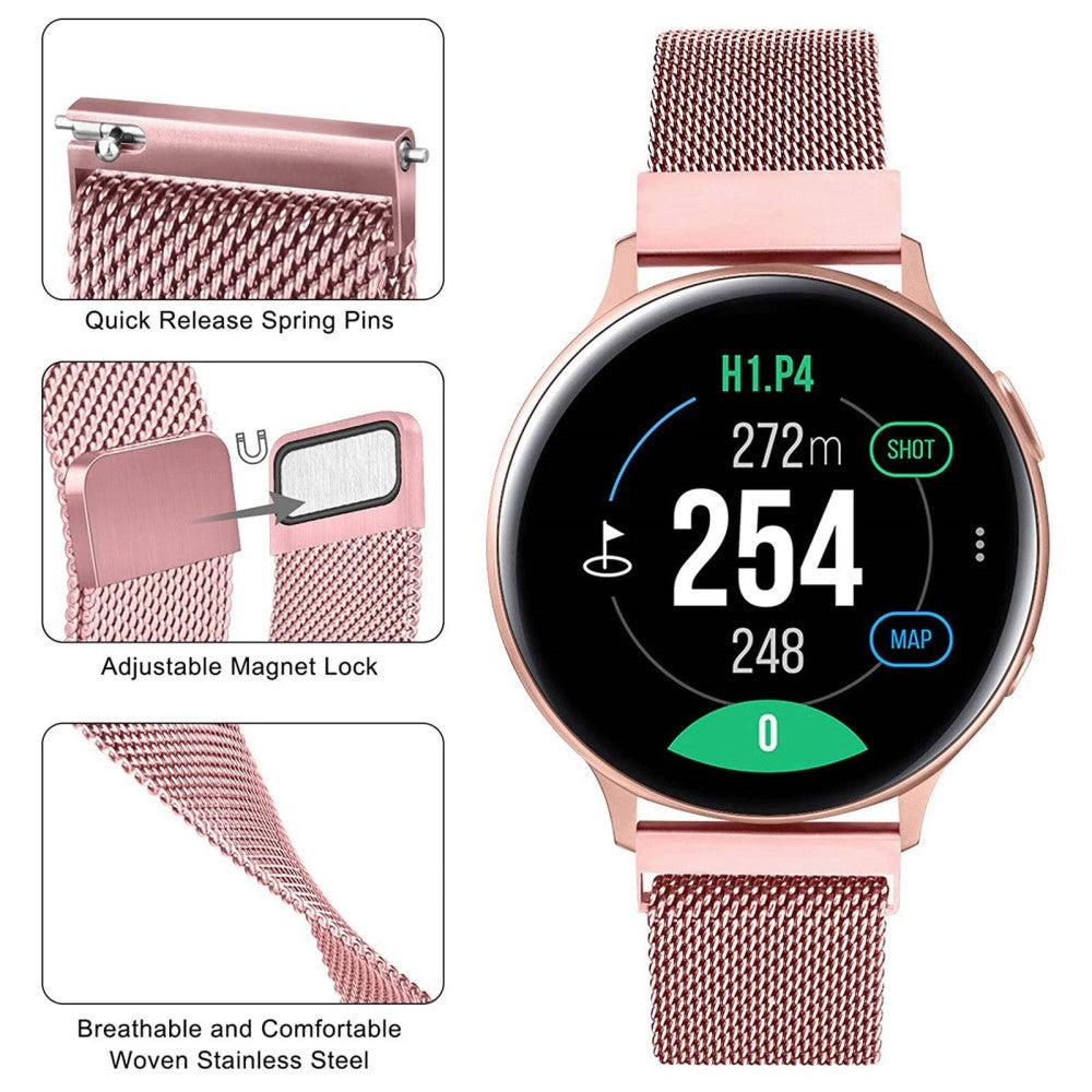 Meget slidstærk Universal Samsung Metal Rem - Pink#serie_4