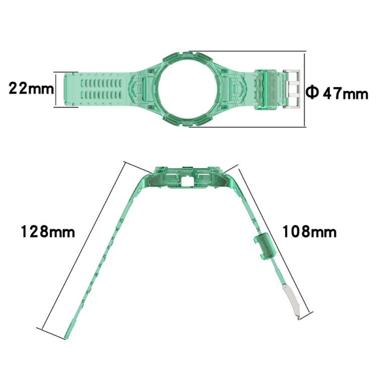  Samsung Galaxy Watch 5 (44mm) / Samsung Galaxy Watch 4 (44mm) Plastik Rem - Blå#serie_7