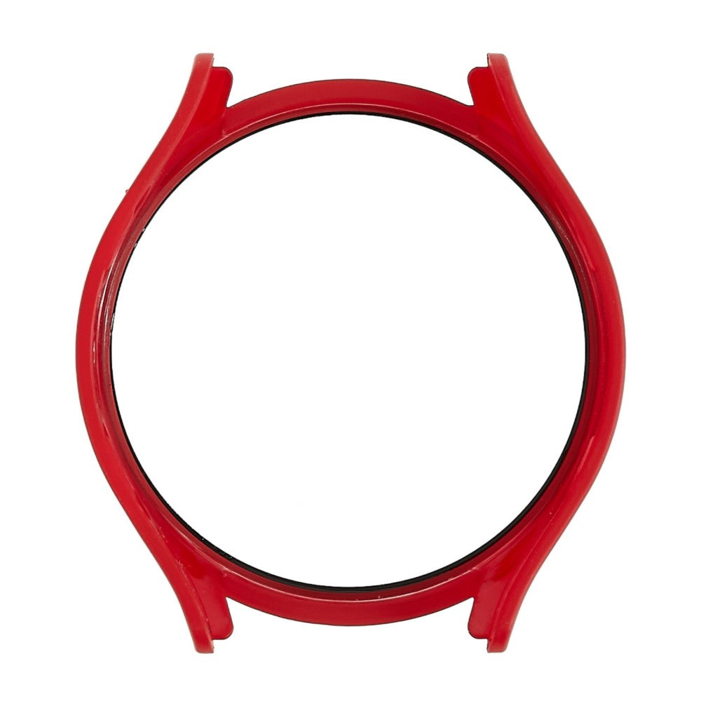 Flot Samsung Galaxy Watch 5 (44mm) Cover med Skærmbeskytter i Plastik og Hærdet Glas - Rød#serie_3