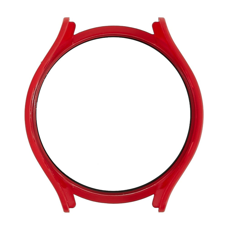Flot Samsung Galaxy Watch 5 (44mm) Cover med Skærmbeskytter i Plastik og Hærdet Glas - Rød#serie_3