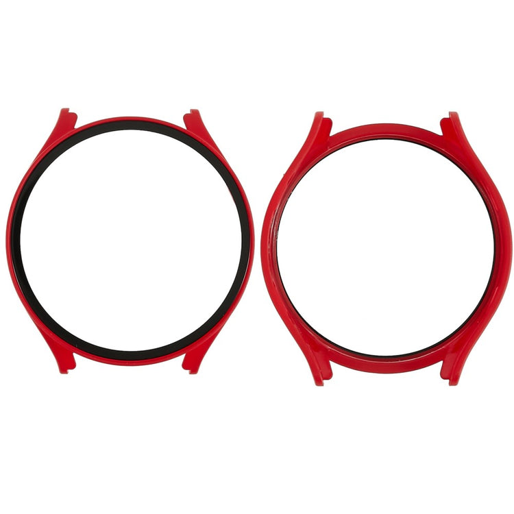 Flot Samsung Galaxy Watch 5 (44mm) Cover med Skærmbeskytter i Plastik og Hærdet Glas - Rød#serie_3