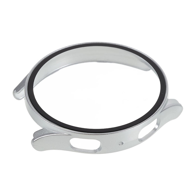 Flot Samsung Galaxy Watch 5 (44mm) Cover med Skærmbeskytter i Plastik og Hærdet Glas - Sølv#serie_7