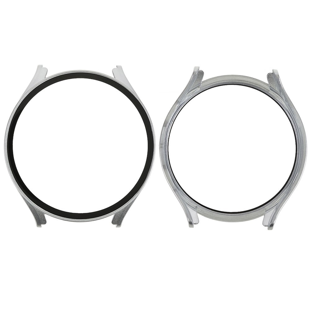 Flot Samsung Galaxy Watch 5 (44mm) Cover med Skærmbeskytter i Plastik og Hærdet Glas - Sølv#serie_7