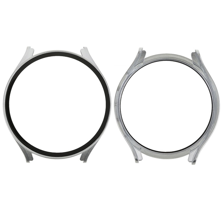 Flot Samsung Galaxy Watch 5 (44mm) Cover med Skærmbeskytter i Plastik og Hærdet Glas - Sølv#serie_7
