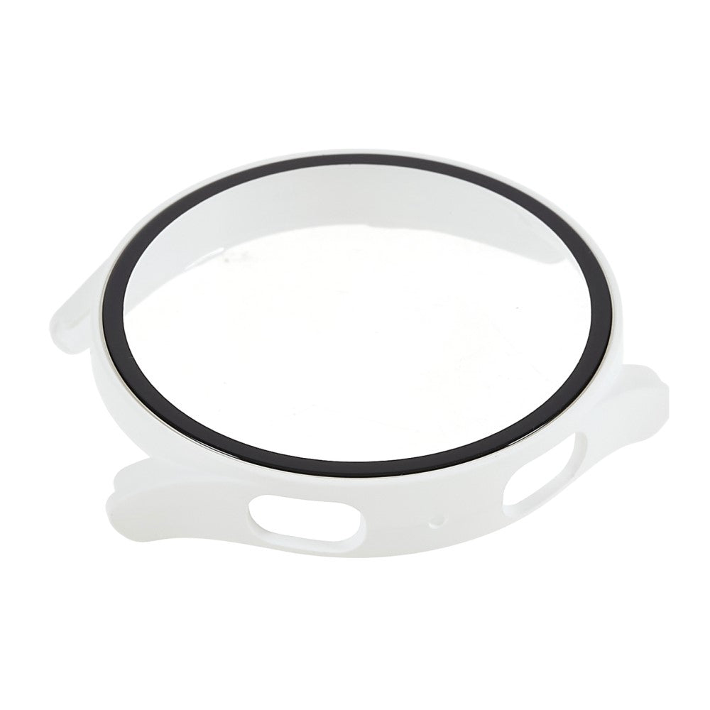Flot Samsung Galaxy Watch 5 (44mm) Cover med Skærmbeskytter i Plastik og Hærdet Glas - Hvid#serie_8