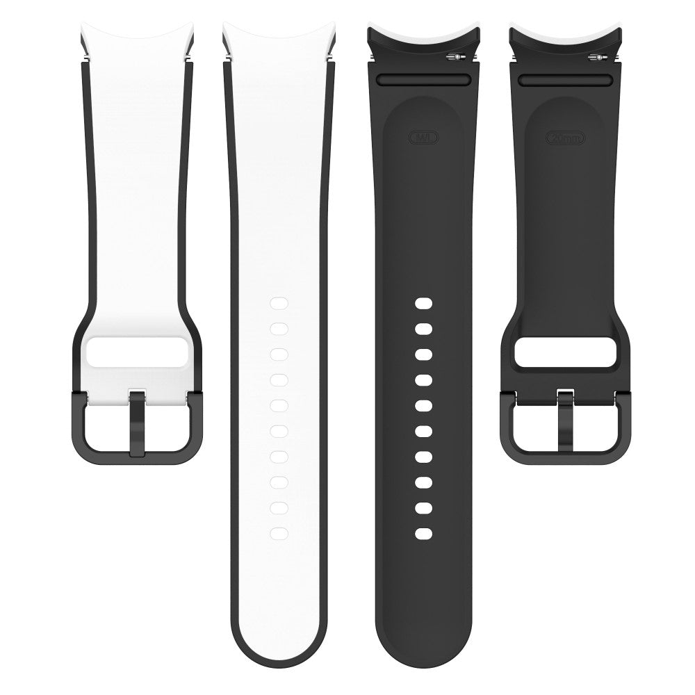 Helt vildt hårdfør Universal Samsung Silikone Rem - Hvid#serie_1