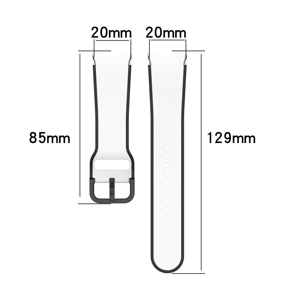 Helt vildt hårdfør Universal Samsung Silikone Rem - Hvid#serie_1