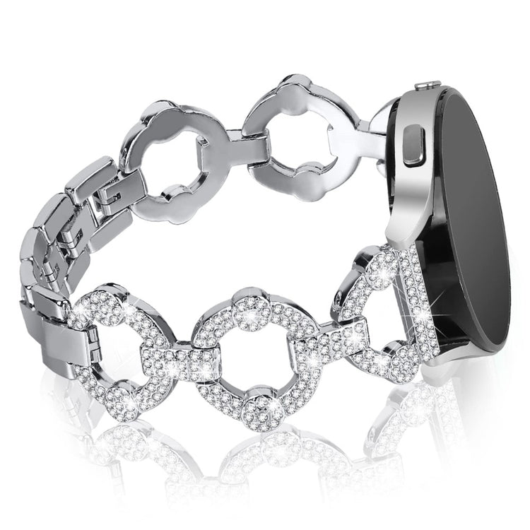 Slidstærk Universal Samsung Metal og Rhinsten Rem - Sølv#serie_3