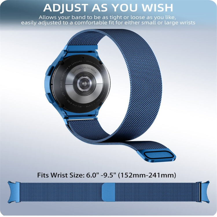 Samsung Galaxy Watch 5 (44mm) Metal Rem med Cover - Blå#serie_3