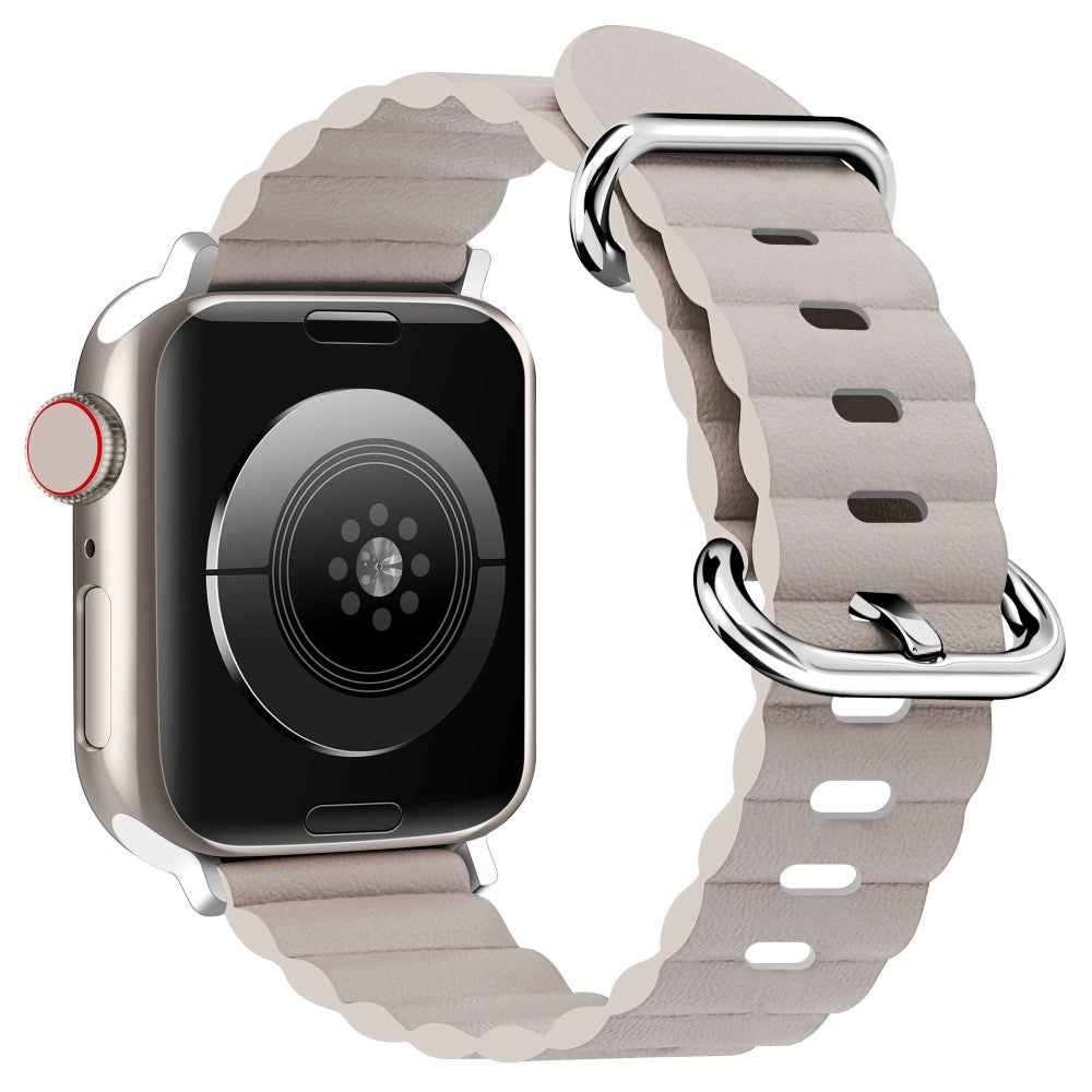 Vildt cool Universal Apple Ægte læder Rem - Sølv#serie_6