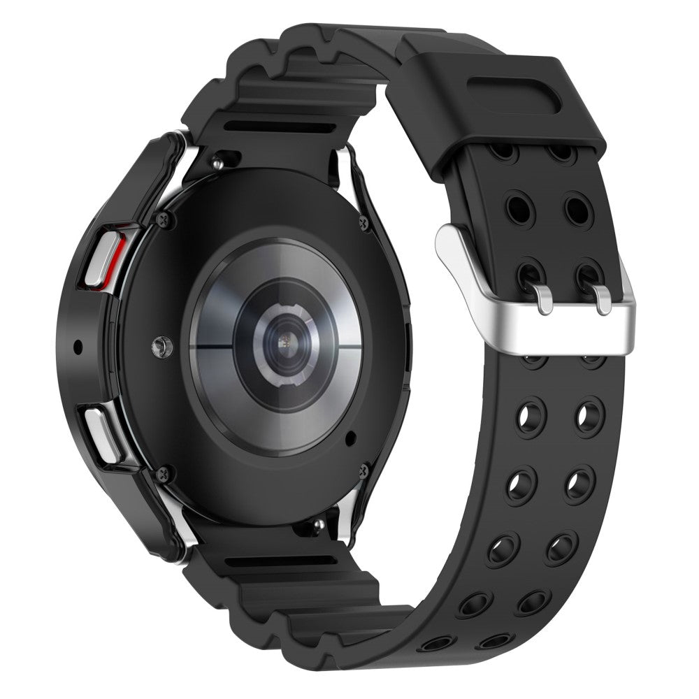  Samsung Galaxy Watch 5 (44mm) / Samsung Galaxy Watch 4 (44mm) Silikone Rem - Sort#serie_1