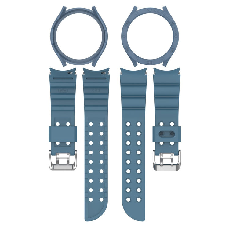  Samsung Galaxy Watch 5 (44mm) / Samsung Galaxy Watch 4 (44mm) Silikone Rem - Blå#serie_4