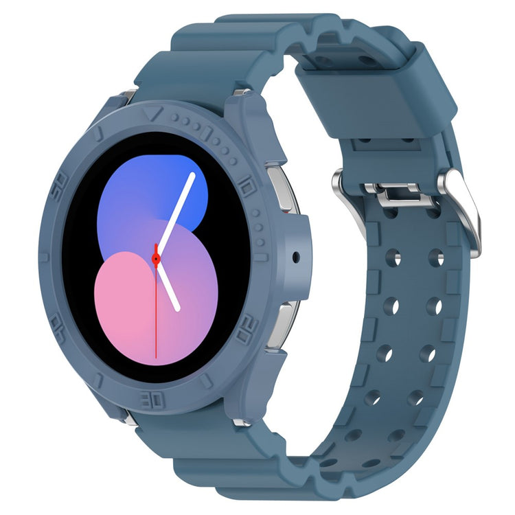  Samsung Galaxy Watch 5 (44mm) / Samsung Galaxy Watch 4 (44mm) Silikone Rem - Blå#serie_4