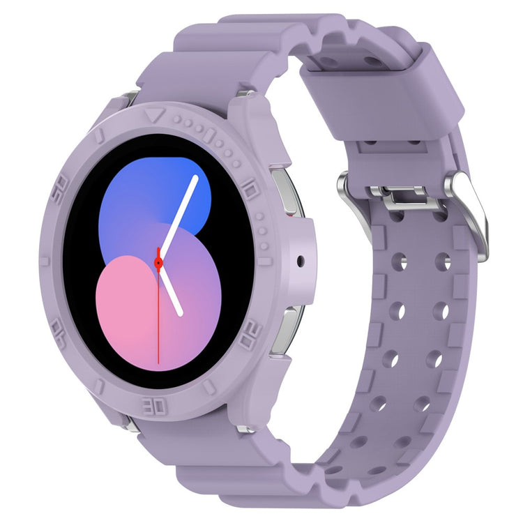  Samsung Galaxy Watch 5 (44mm) / Samsung Galaxy Watch 4 (44mm) Silikone Rem - Lilla#serie_6