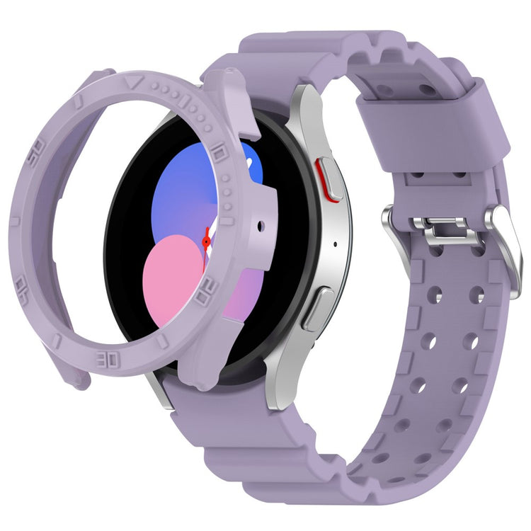  Samsung Galaxy Watch 5 (44mm) / Samsung Galaxy Watch 4 (44mm) Silikone Rem - Lilla#serie_6