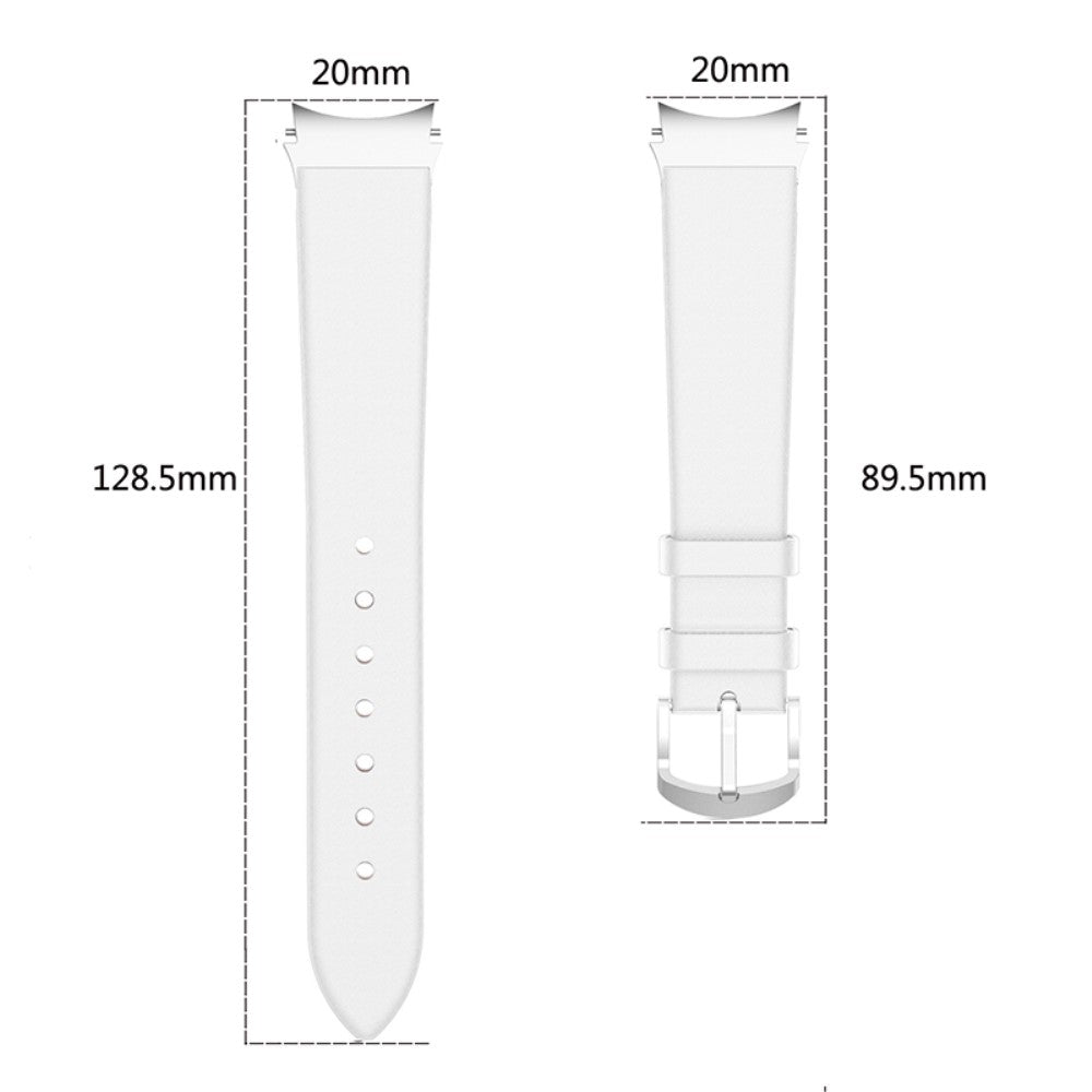 Vildt smuk Universal Samsung Ægte læder Rem - Hvid#serie_1