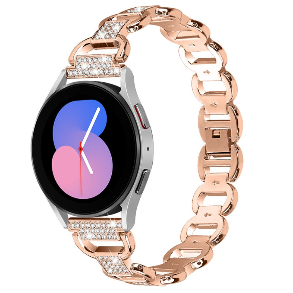 Meget hårdfør Universal Samsung Metal og Rhinsten Rem - Pink#serie_3