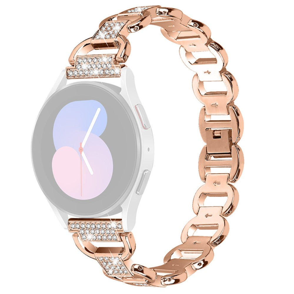 Meget hårdfør Universal Samsung Metal og Rhinsten Rem - Pink#serie_3