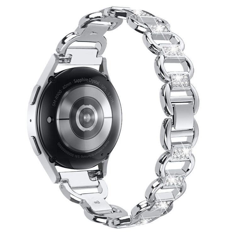 Meget hårdfør Universal Samsung Metal og Rhinsten Rem - Sølv#serie_4