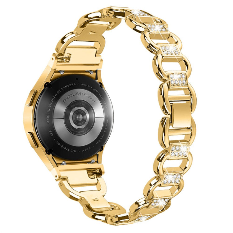 Kønt Universal Samsung Metal og Rhinsten Rem - Guld#serie_2