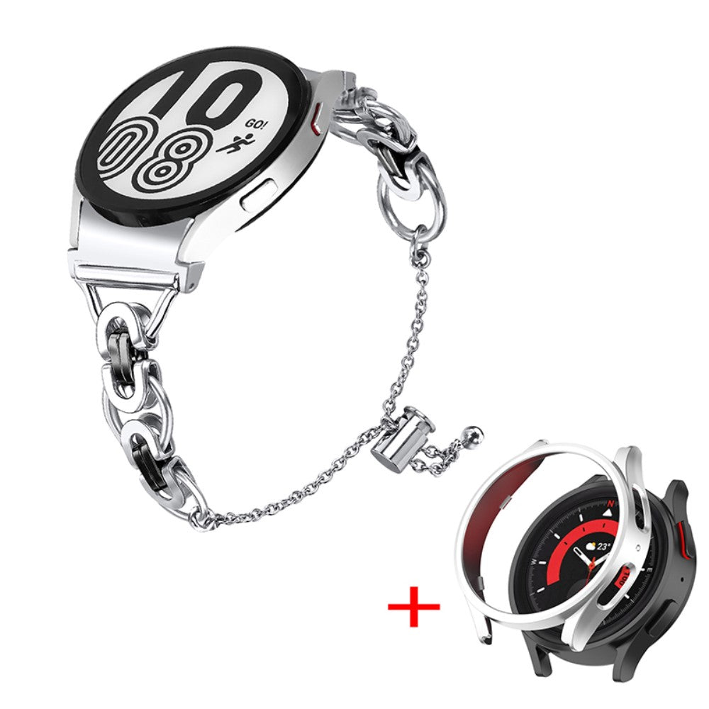 Rigtigt skøn Samsung Galaxy Watch 5 Pro Metal Rem - Sølv#serie_2