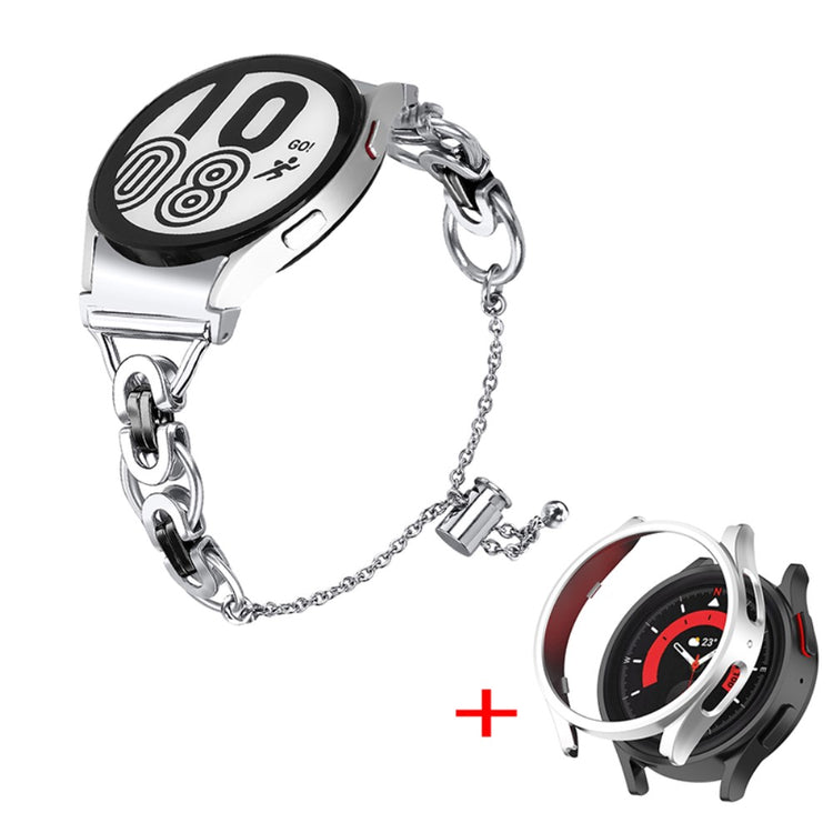 Rigtigt skøn Samsung Galaxy Watch 5 Pro Metal Rem - Sølv#serie_2