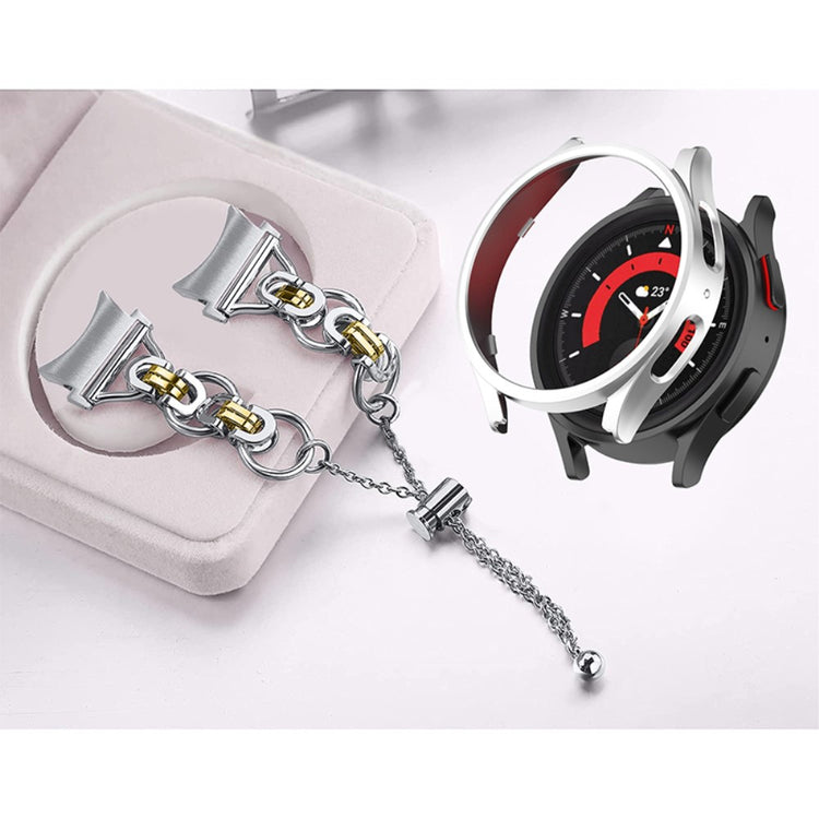 Rigtigt skøn Samsung Galaxy Watch 5 Pro Metal Rem - Sølv#serie_3