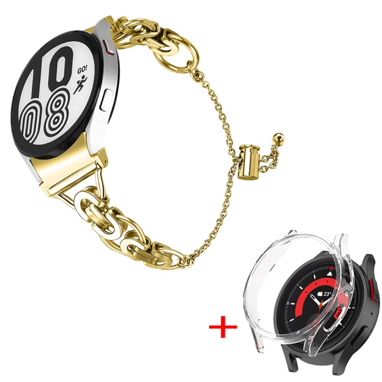 Rigtigt skøn Samsung Galaxy Watch 5 Pro Metal Rem - Guld#serie_4