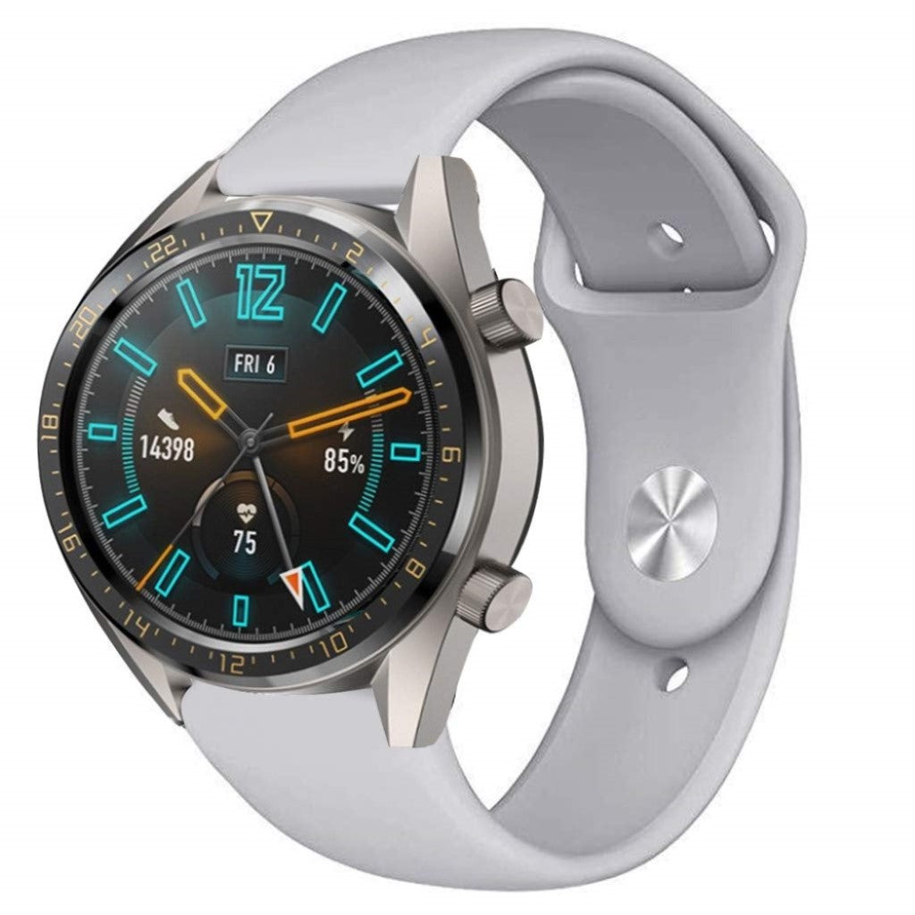 Mega sejt Huawei Watch GT / Huawei Watch Magic Silikone Rem - Sølv#serie_3
