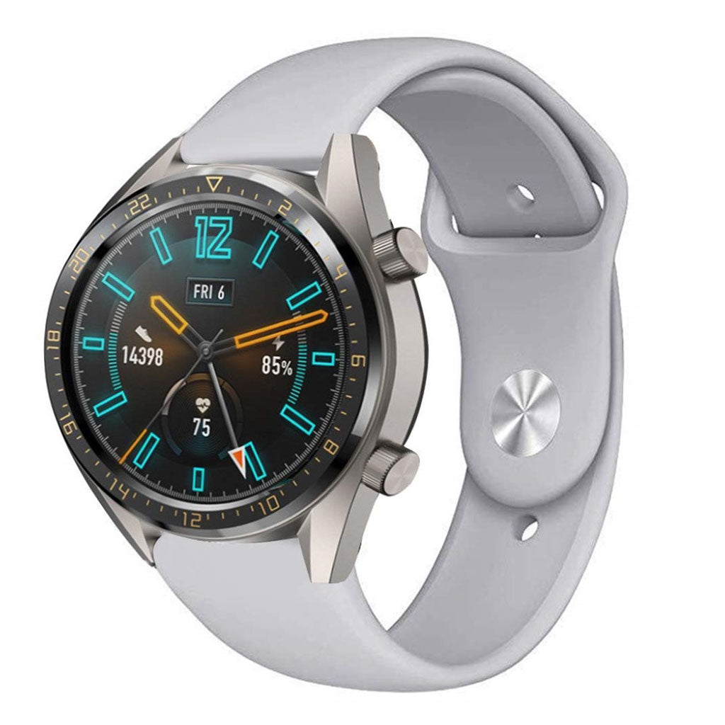 Mega sejt Huawei Watch GT / Huawei Watch Magic Silikone Rem - Sølv#serie_3