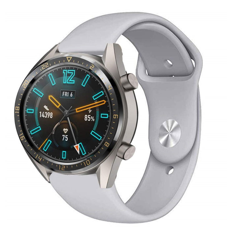 Mega sejt Huawei Watch GT / Huawei Watch Magic Silikone Rem - Sølv#serie_3