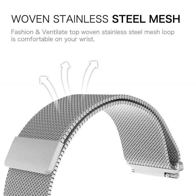 Meget godt Universal Metal Rem - Sølv#serie_2