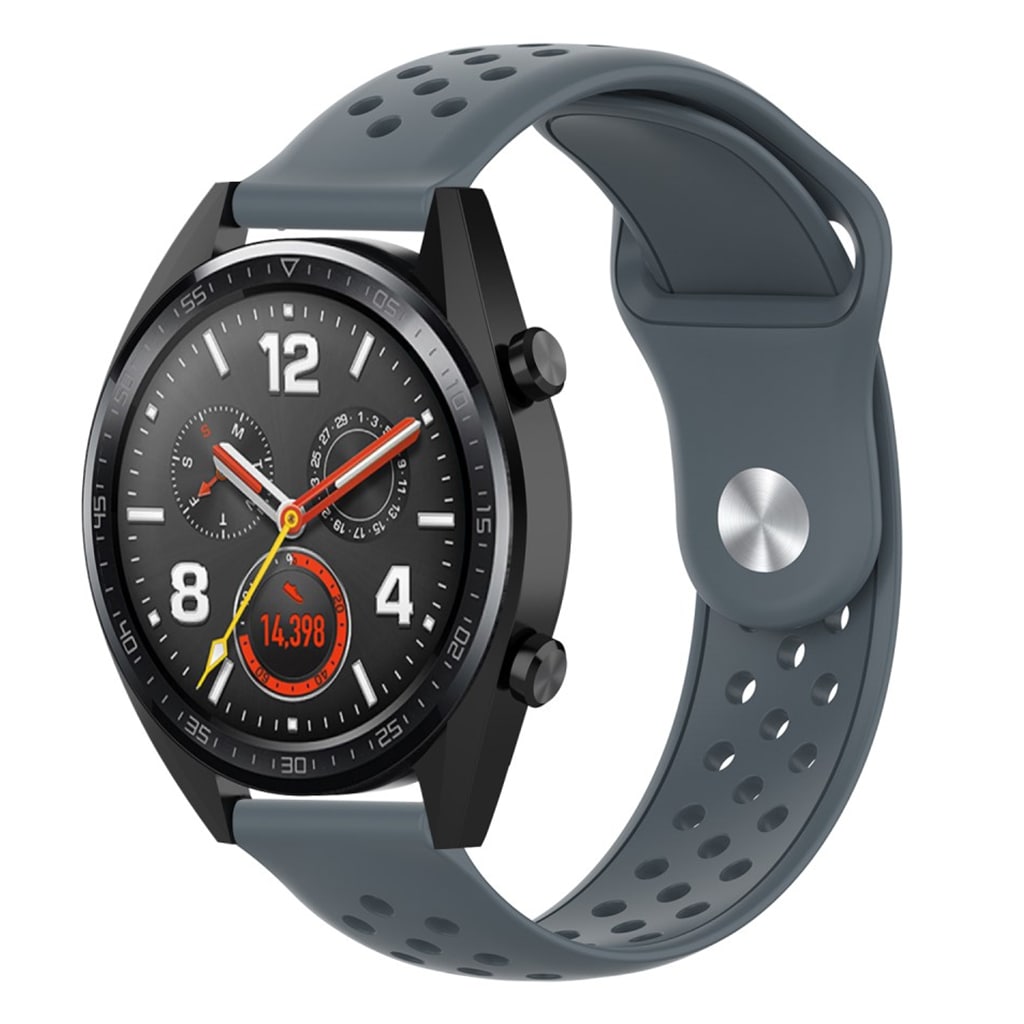 Mega sejt Huawei Watch GT / Huawei Watch Magic Silikone Rem - Sølv#serie_3