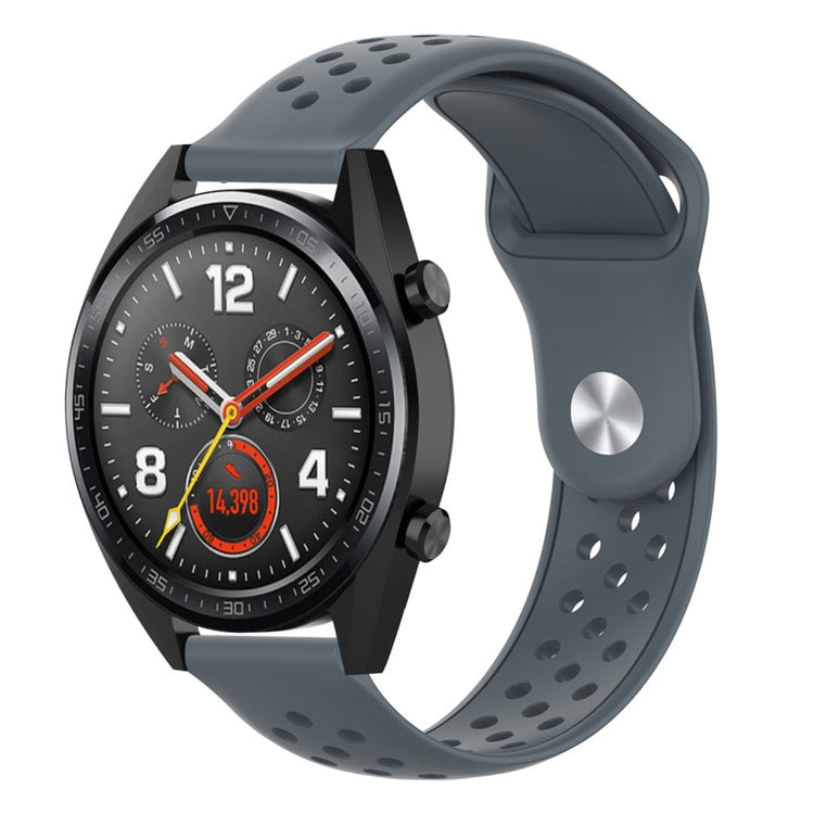 Mega sejt Huawei Watch GT / Huawei Watch Magic Silikone Rem - Sølv#serie_3