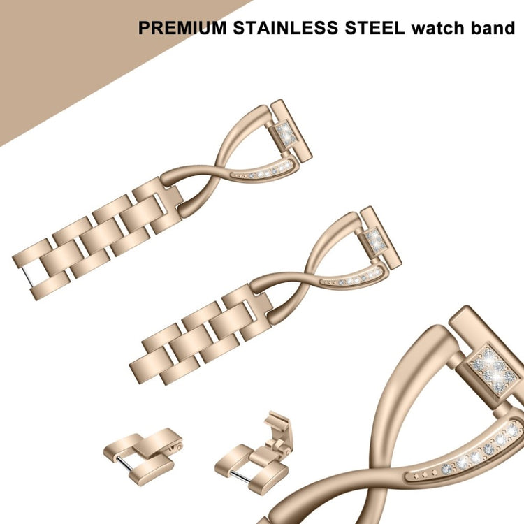 Mega komfortabel Huawei TalkBand B5 Metal og Rhinsten Rem - Guld#serie_5