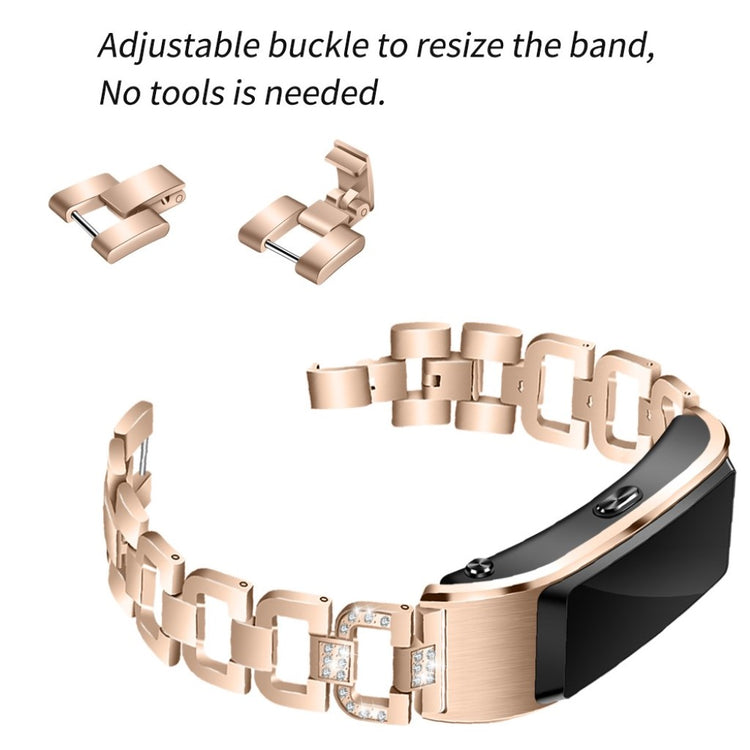 Mega sejt Huawei TalkBand B5 Metal og Rhinsten Rem - Pink#serie_4