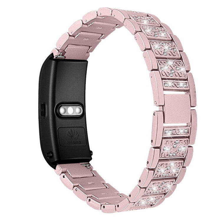Vildt skøn Huawei TalkBand B5 Metal og Rhinsten Rem - Pink#serie_3