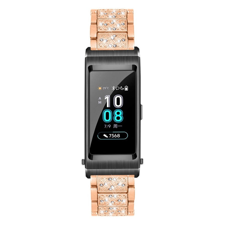 Vildt skøn Huawei TalkBand B5 Metal og Rhinsten Rem - Pink#serie_4