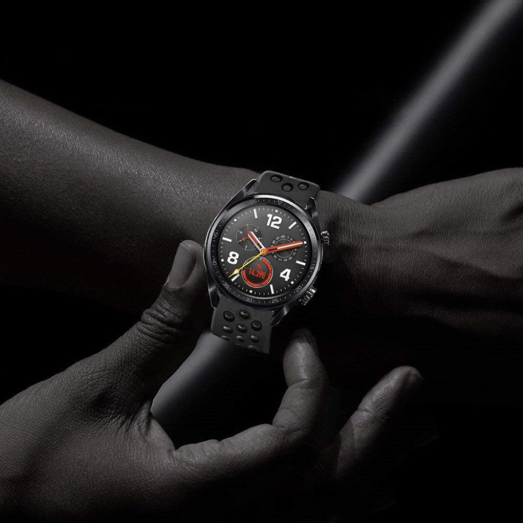 Meget pænt Huawei Watch GT Silikone Rem - Sort#serie_1