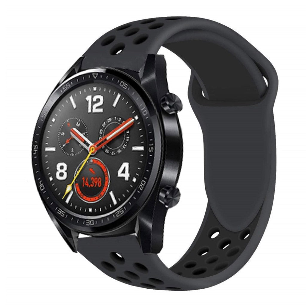 Meget pænt Huawei Watch GT Silikone Rem - Sort#serie_1