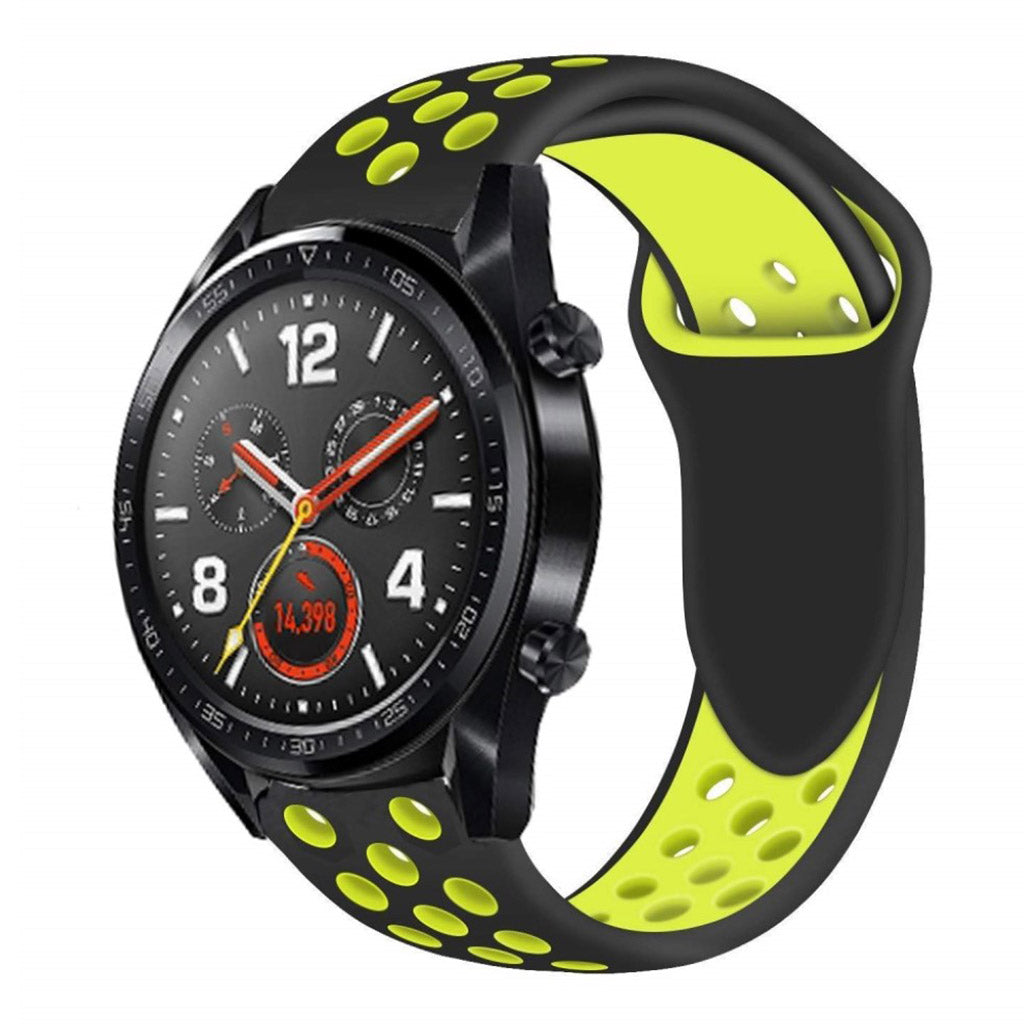 Meget pænt Huawei Watch GT Silikone Rem - Sort#serie_3