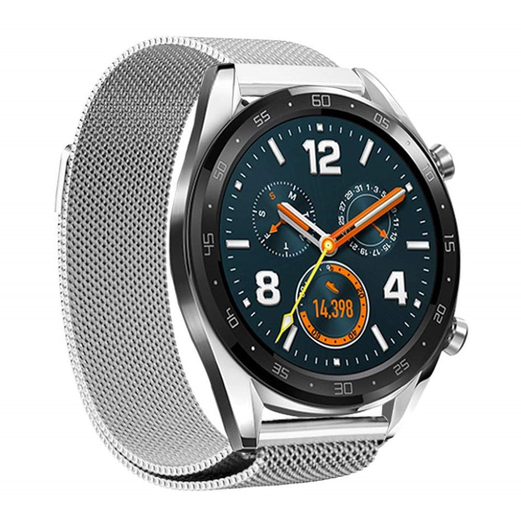 Helt vildt nydelig Huawei Watch GT Metal Rem - Sølv#serie_2