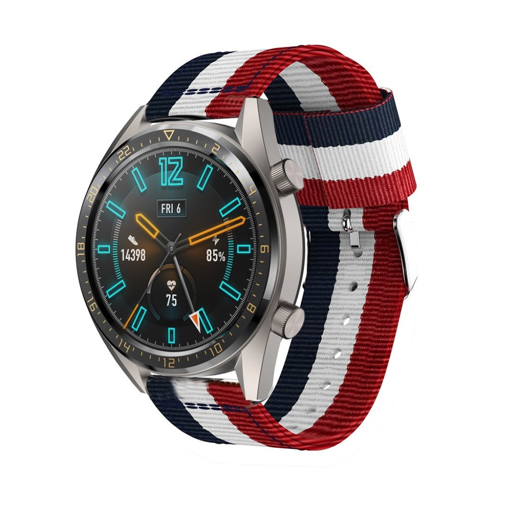 Super holdbart Huawei Watch GT Nylon Rem - Flerfarvet#serie_1