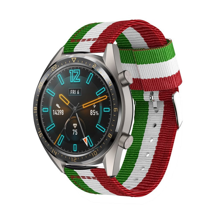 Super holdbart Huawei Watch GT Nylon Rem - Flerfarvet#serie_2