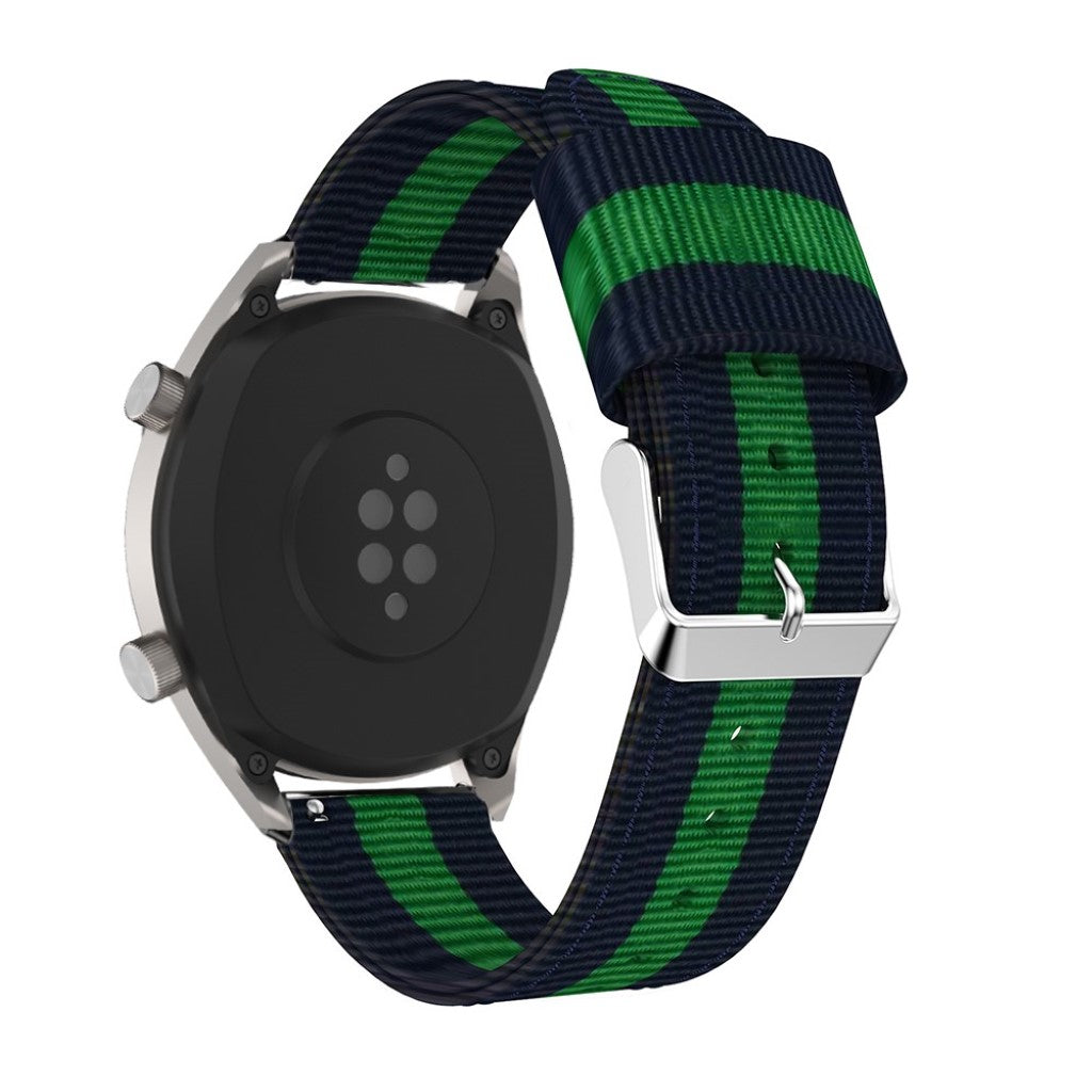 Super holdbart Huawei Watch GT Nylon Rem - Blå#serie_3