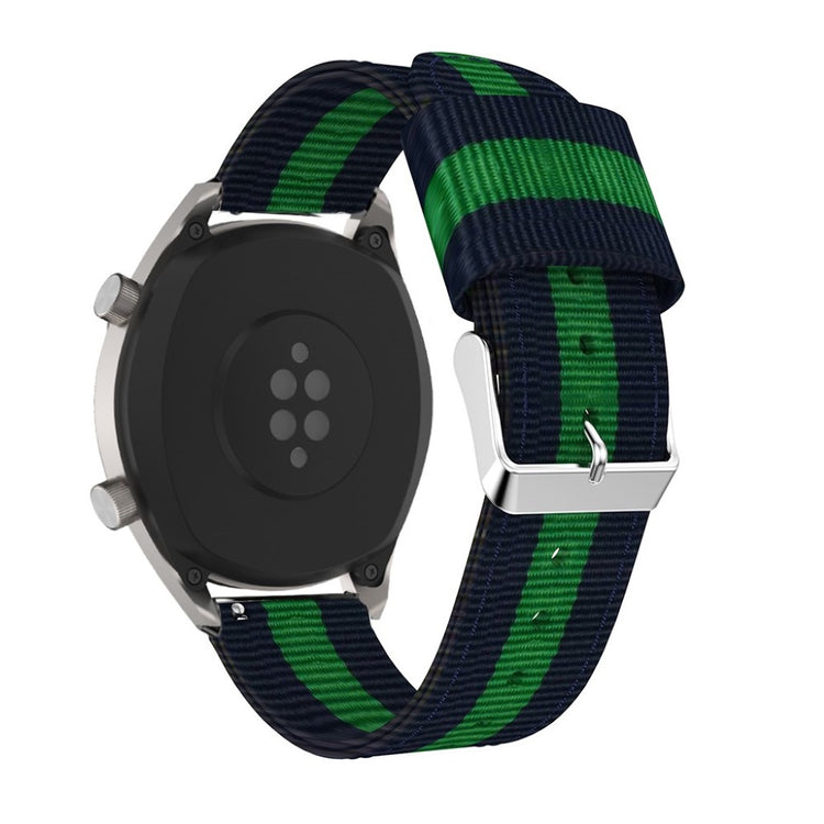 Super holdbart Huawei Watch GT Nylon Rem - Blå#serie_3