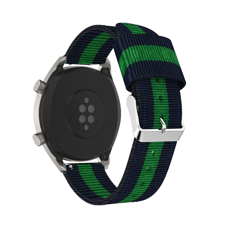 Super holdbart Huawei Watch GT Nylon Rem - Blå#serie_3