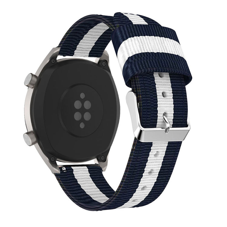 Super holdbart Huawei Watch GT Nylon Rem - Blå#serie_4
