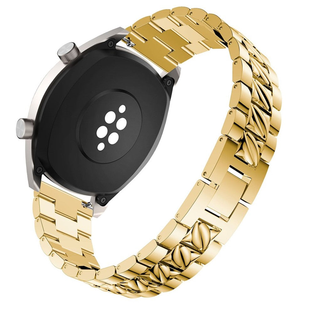 Super hårdfør Huawei Watch GT Metal og Rhinsten Rem - Guld#serie_2