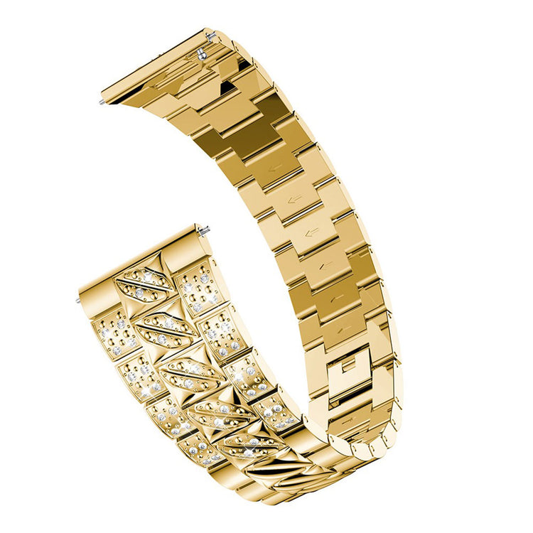 Super hårdfør Huawei Watch GT Metal og Rhinsten Rem - Guld#serie_2